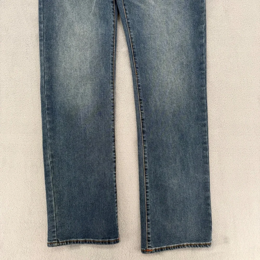 True Religion Ricky Flap Straight‎ Jeans Medium Cuzzy Firefade Wash Mens Size 31